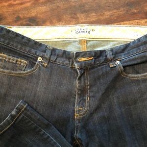 Lands End Canvas dark wash slim jeans sz 30